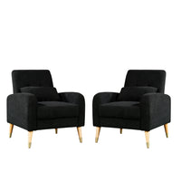 1018 Black Accent Chair