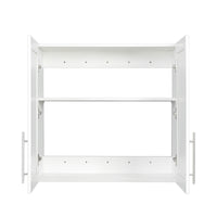 Stackable Wall Mounted Storage Cabinet, 11.81 "D x 31.50"W x 29.92 "H, White