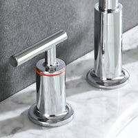 8 in. Widespread Double Handle Bathroom Faucet with Pop Up Drain in Chrome