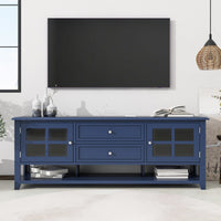 TV Stand for TVs up to 60'', Entertainment Center with Multifunctional Storage Space, TV Cabinet with Modern Design, Media Console for Living Room, Bedroom