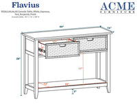 ACME Flavius Console Table in Teal 90266