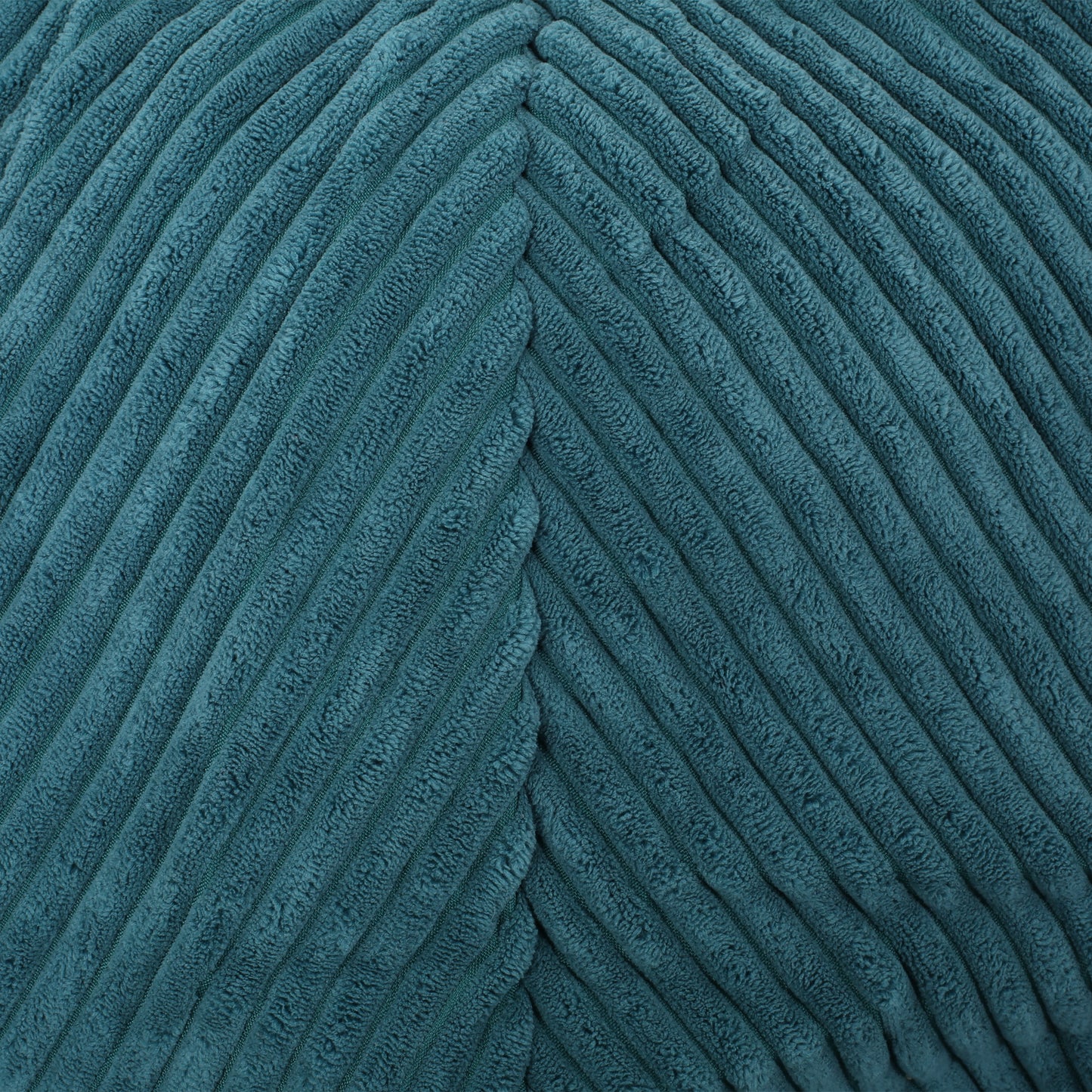 Riviera Modern Corduroy 3 Foot Beanbag, Dark Teal