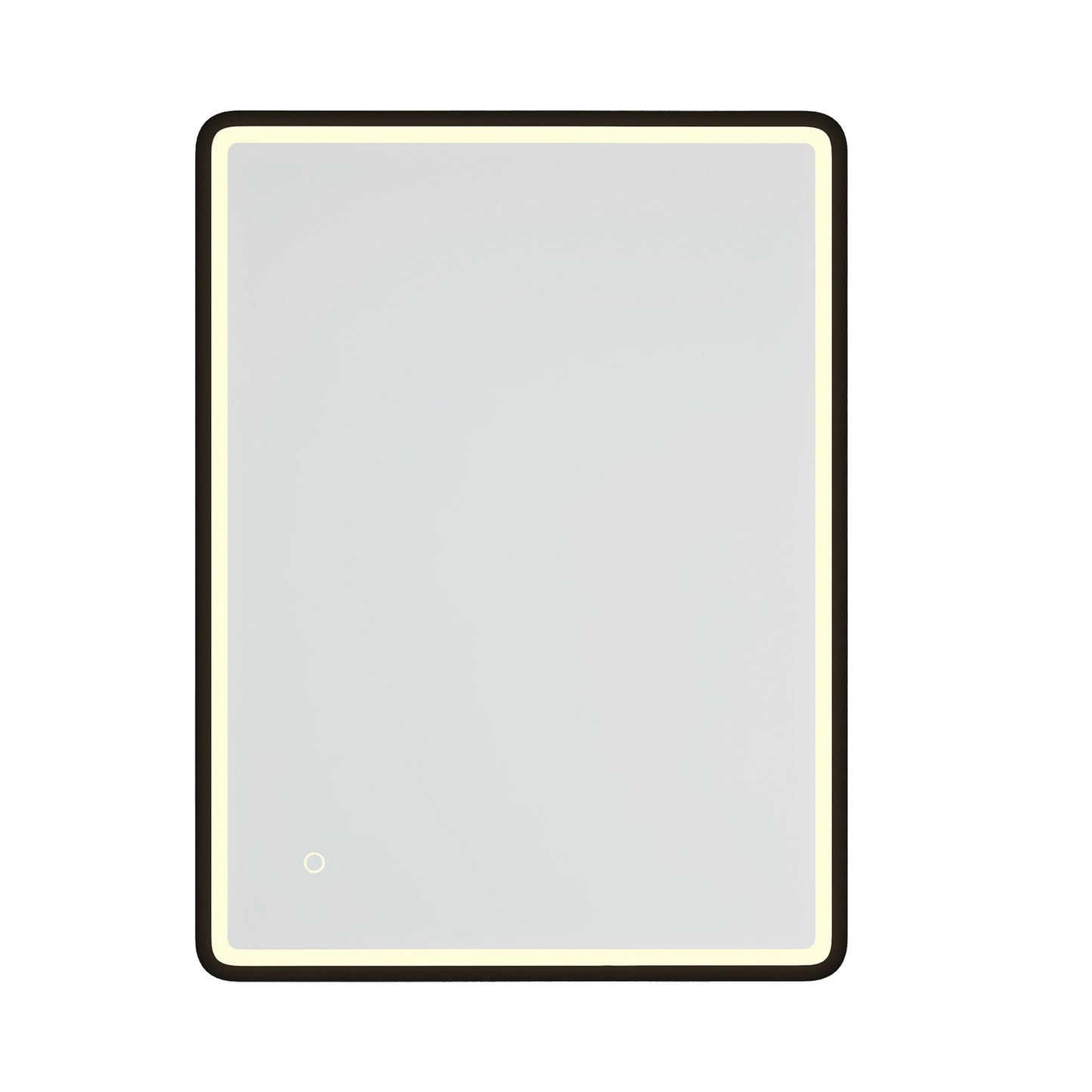 32 x 24 in.  Rectangular Black Framed Wall-Mount Anti-Fog LED Light Bathroom Vanity Mirror