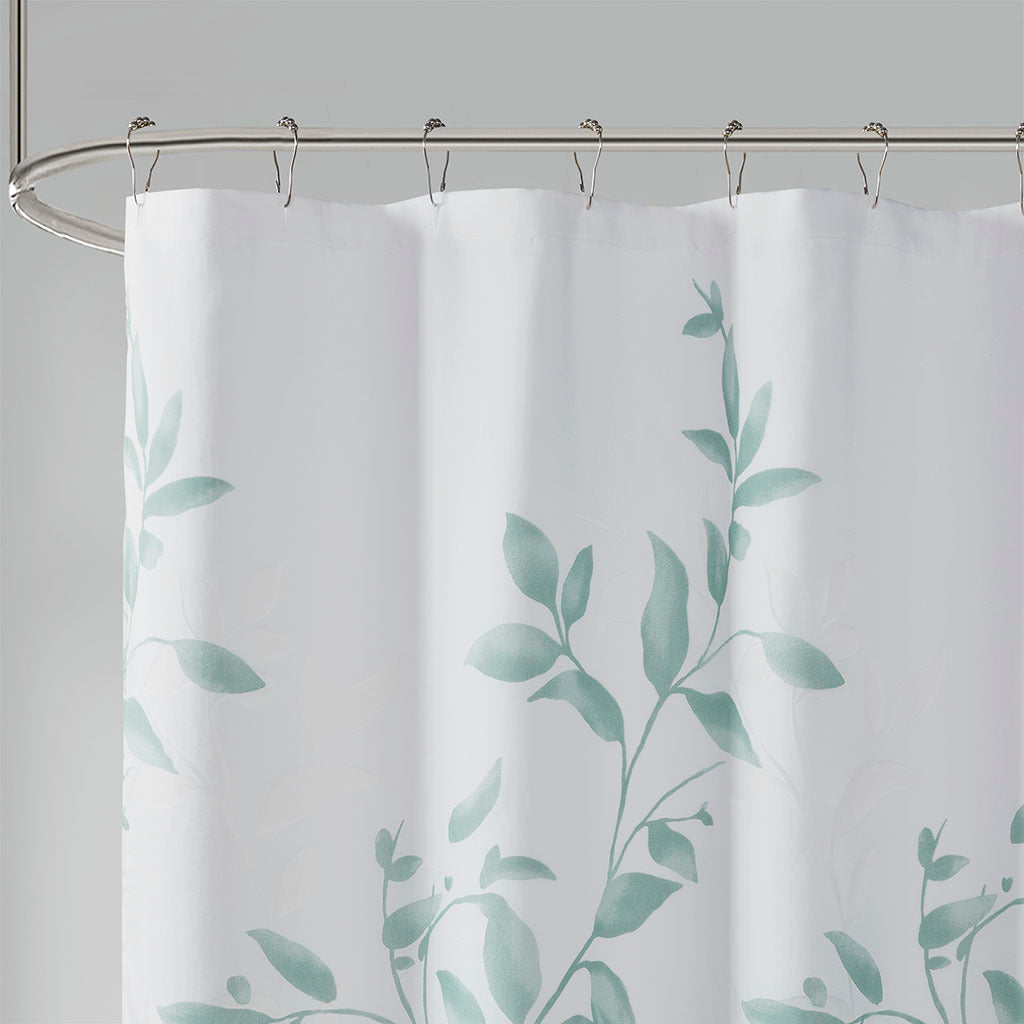 Burnout Printed Shower Curtain