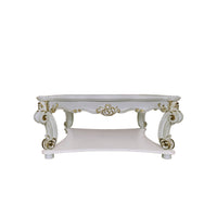 ACME Vendome Coffee Table (Square), Antique Pearl Finish LV01526