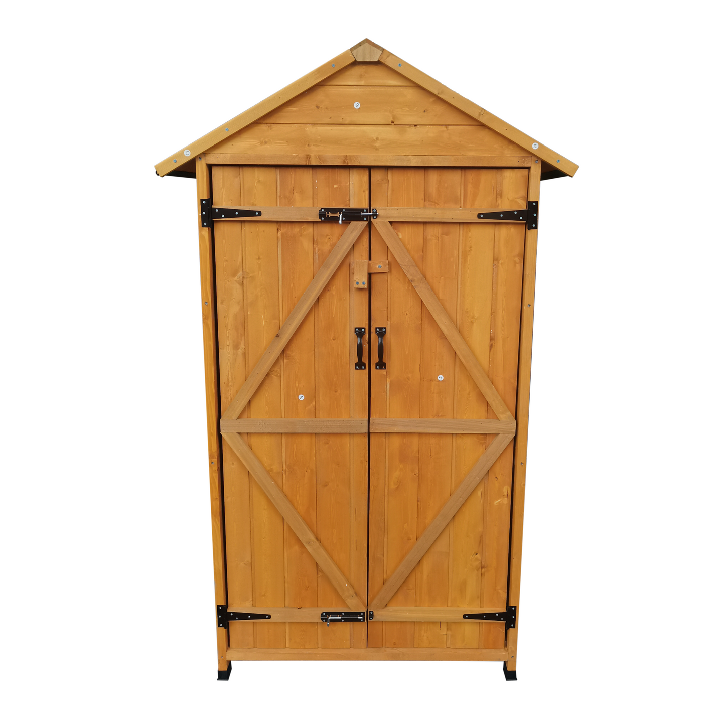 XWT010 WOODENSHED Natural for backyard garden big spire Tool storage