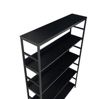 [VIDEO] 5-Tier Home Office Bookcase Open Bookshelf Storage Large 5 Shelf Bookshelf Furniture with Metal Frame, Black