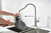 Touch Kitchen Faucet with Pull Down Sprayer Commercial Kitchen Faucet with Dual Function Pull-Down