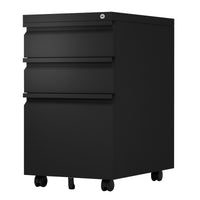 Metal mobile 3 Drawer File Cabinet for Legal or Letter Files,Used for Office and Home