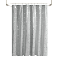 Printed Metallic Shower Curtain