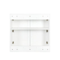 Stackable Wall Mounted Storage Cabinet, 11.81 "D x 31.50"W x 29.92 "H, White