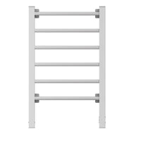 Electric Heated Towel Rack for Bathroom, Wall Mounted Towel Warmer, 6 Stainless Steel Bars Drying Rack