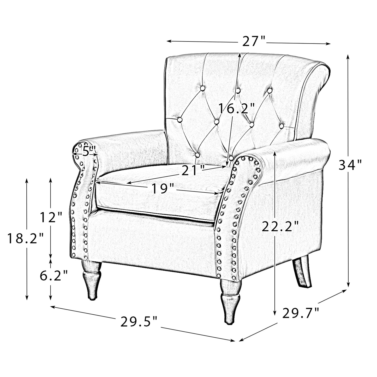 Galatea Armchair-MUSTARD