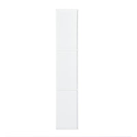 White Bathroom Storage Cabinet with Shelf Narrow Corner Organizer Floor Standing (H63 6 Shelves 2 Door)