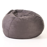 Kaina Modern Microfiber 5 Foot Bean Bag, Charcoal