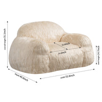 Bean Bag Chair Lazy Sofa Bean Bag Chair Adult, Teen High Density Foam Padded Modern Accent Chair Comfortable Living Room, Bedroom Chair