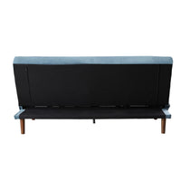 ACME Yolandi Adjustable Sofa  in Teal Velvet & Dark Walnut Finish 57202