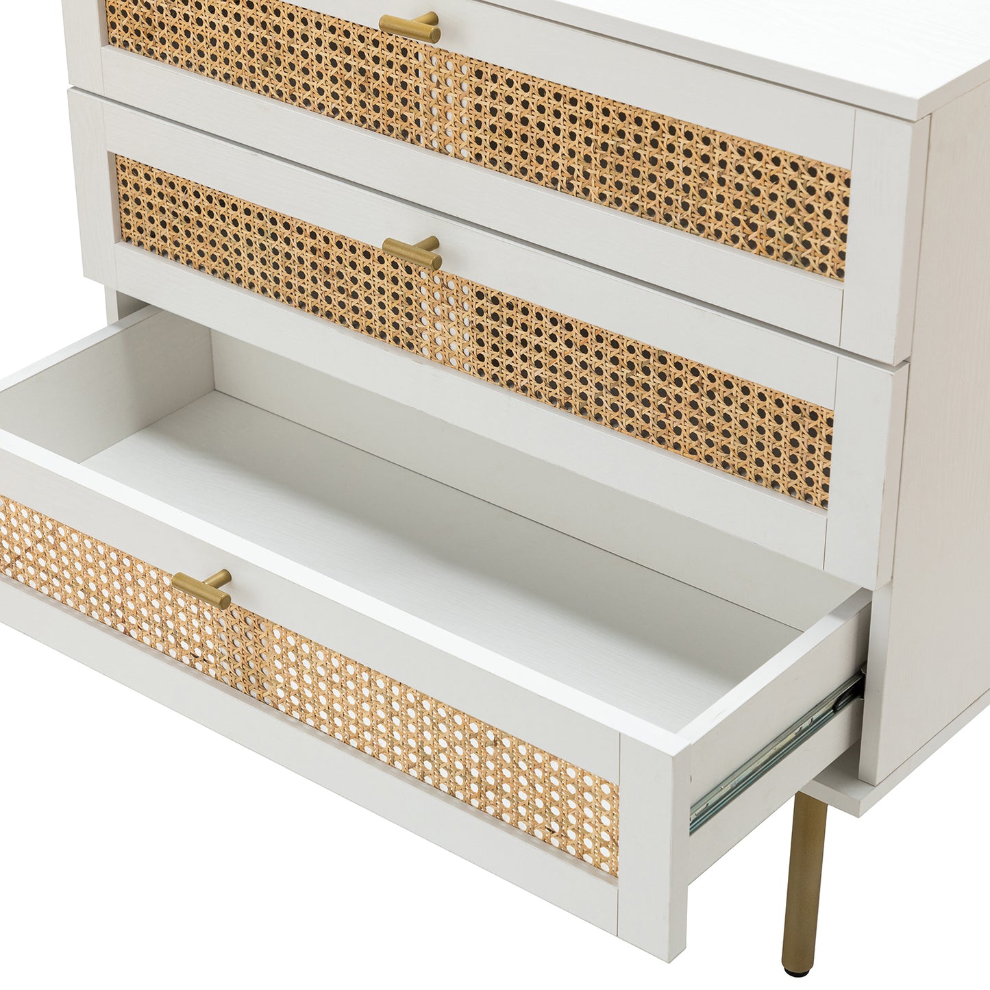 Terus Tall 3-Drawer Bachelor Chest White