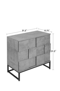 2 Door Cabinet,for bedroom,cement grey,for living room,bed room