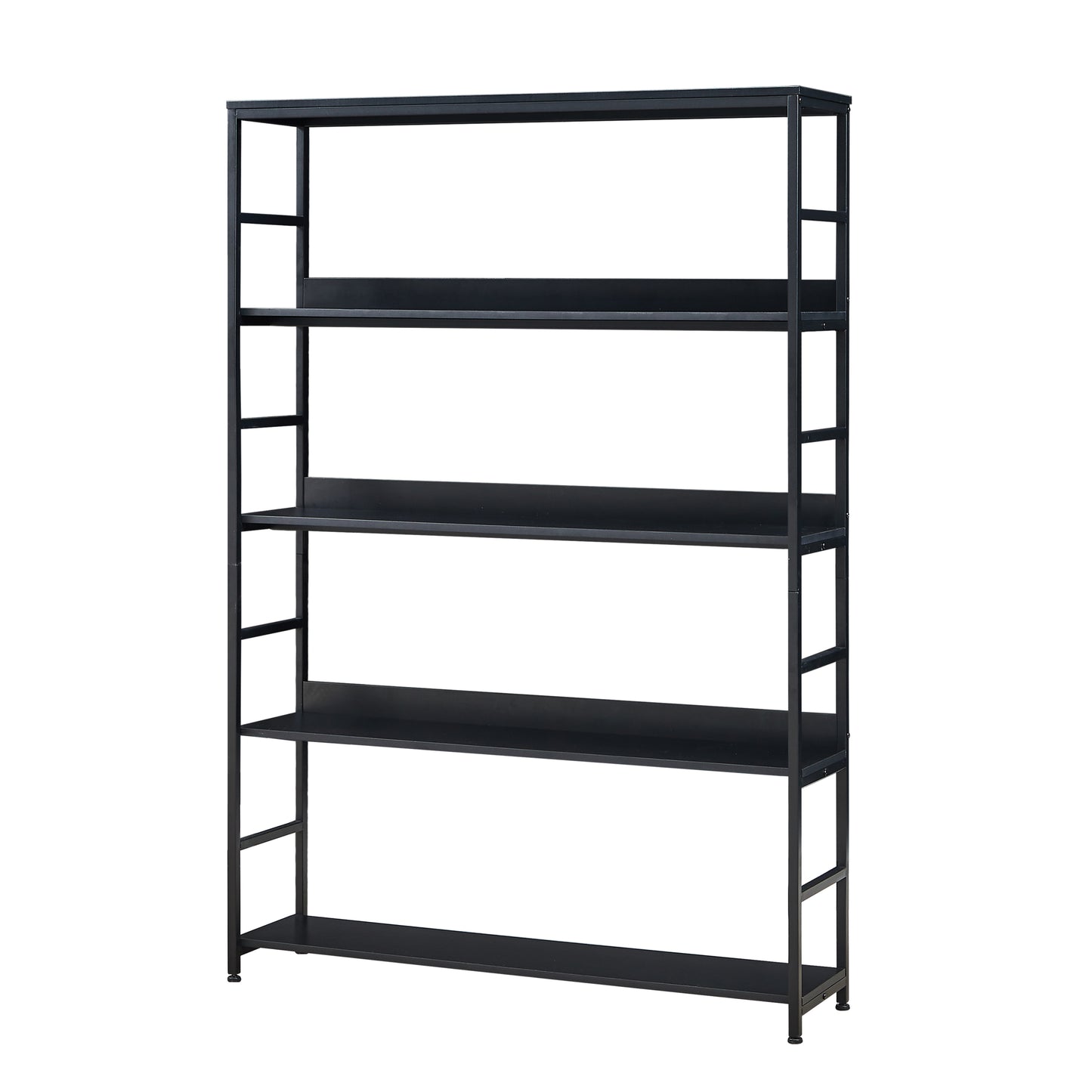 [VIDEO] 5-Tier Home Office Bookcase Open Bookshelf Storage Large 5 Shelf Bookshelf Furniture with Metal Frame, Black