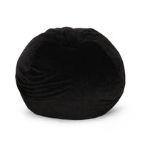 Upson Short Faux Fur 5 Ft. Bean Bag, Black