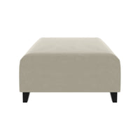 Ottoman SOFA  C Beige with black foot Furniture Modern Accent Chair Sectional Single Sofa