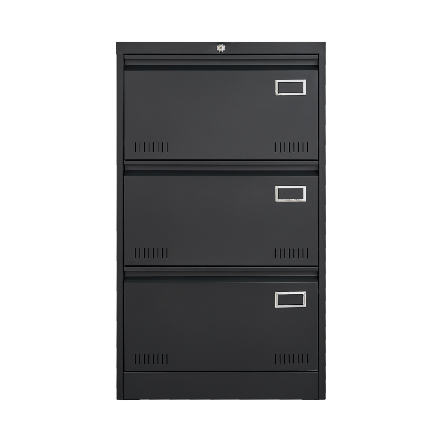 Filing Cabinet Lateral File Cabinet 3 Drawer, Blcak Locking Metal File Cabinets Three Drawer, Office Filing Cabinet with Lock Drawers for Home Office/Legal/Letter/A4/F4