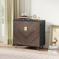 Accent Storage Cabinet with Doors, Bar Cabinet Buffet Cabinet with Storage for Living Room, Hallway, Bedroom