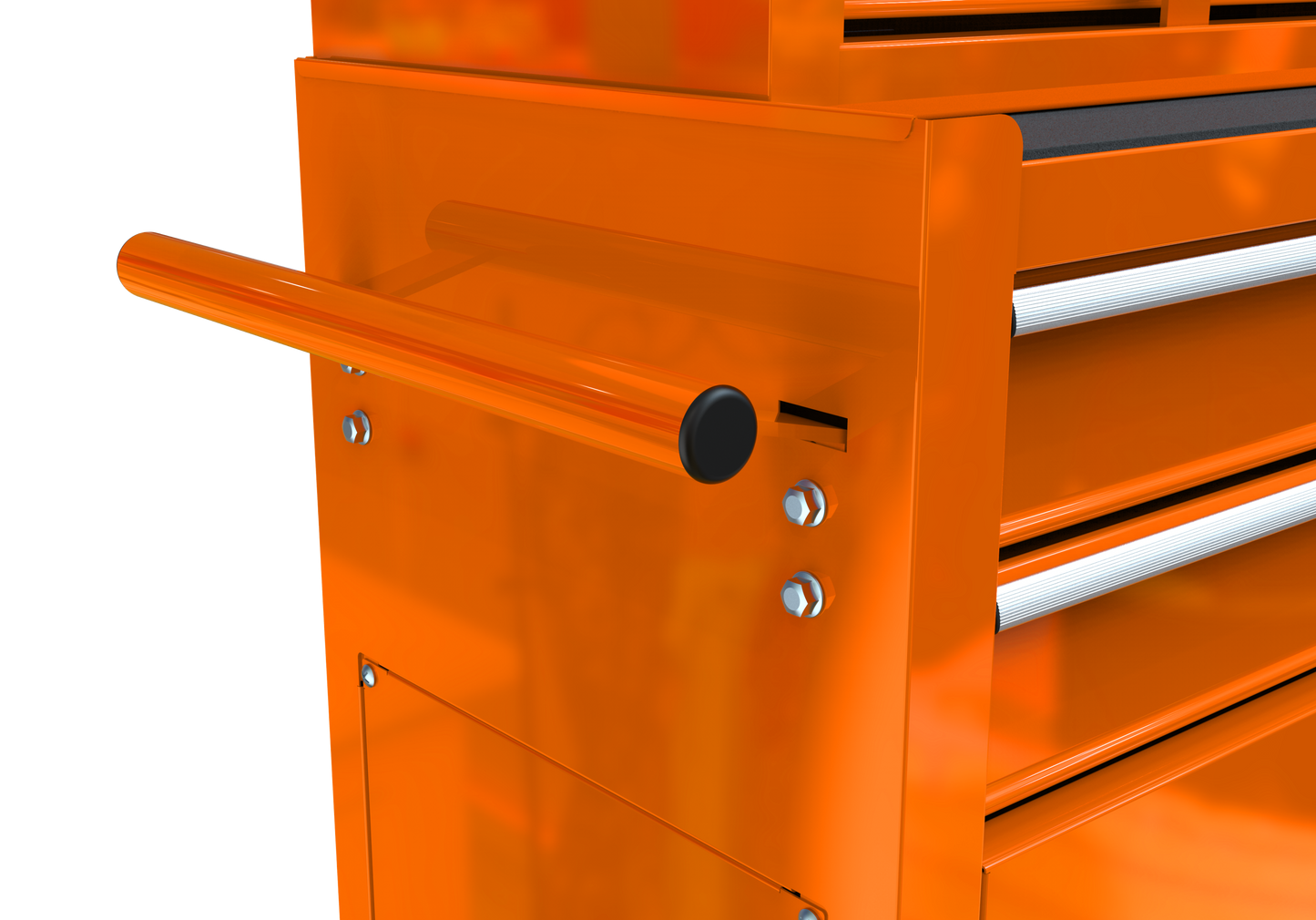 High Capacity Rolling Tool Chest with Wheels and Drawers, 8-Drawer Tool Storage Cabinet--ORANGE