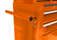 High Capacity Rolling Tool Chest with Wheels and Drawers, 8-Drawer Tool Storage Cabinet--ORANGE