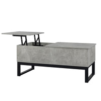 Alloylegs coffee table,Computer deskGametable furniture decoration,open storage,around the lifting table top and hidden compartment,elevatortable for dining room color light gray withSandstone texture