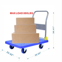 Foldable Platform Push Hand Truck Cart, 880 lbs. Weight Capacity