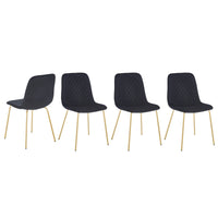 Dining chair  set of 4 PCS（BLACK），Modern style，New technology，Suitable for restaurants, cafes, taverns, offices, living rooms, reception rooms.Simple structure, easy installation.