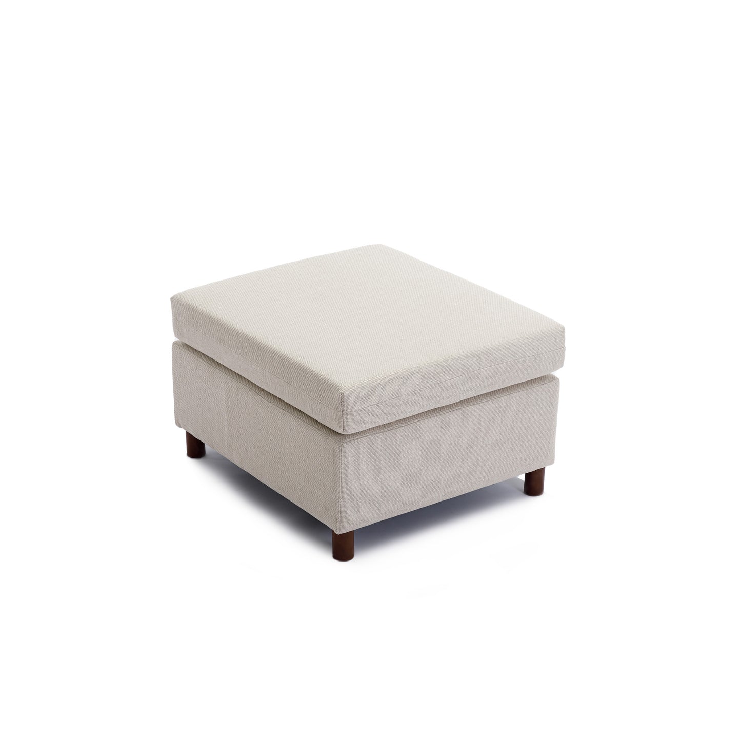 4 Seat Module Sectional Sofa Couch With 1 Ottoman for living room,Seat Cushion and Back Cushion Non-Removable and Non-Washable,Cream