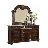 Roma 5 Pc Queen Bed Dark Walnut