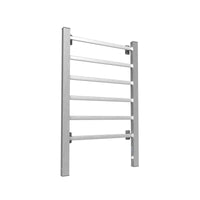 Electric Heated Towel Rack for Bathroom, Wall Mounted Towel Warmer, 6 Stainless Steel Bars Drying Rack