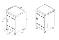 Mobile Charging Cart and Cabinet for Tablets Laptops 31+4-Device