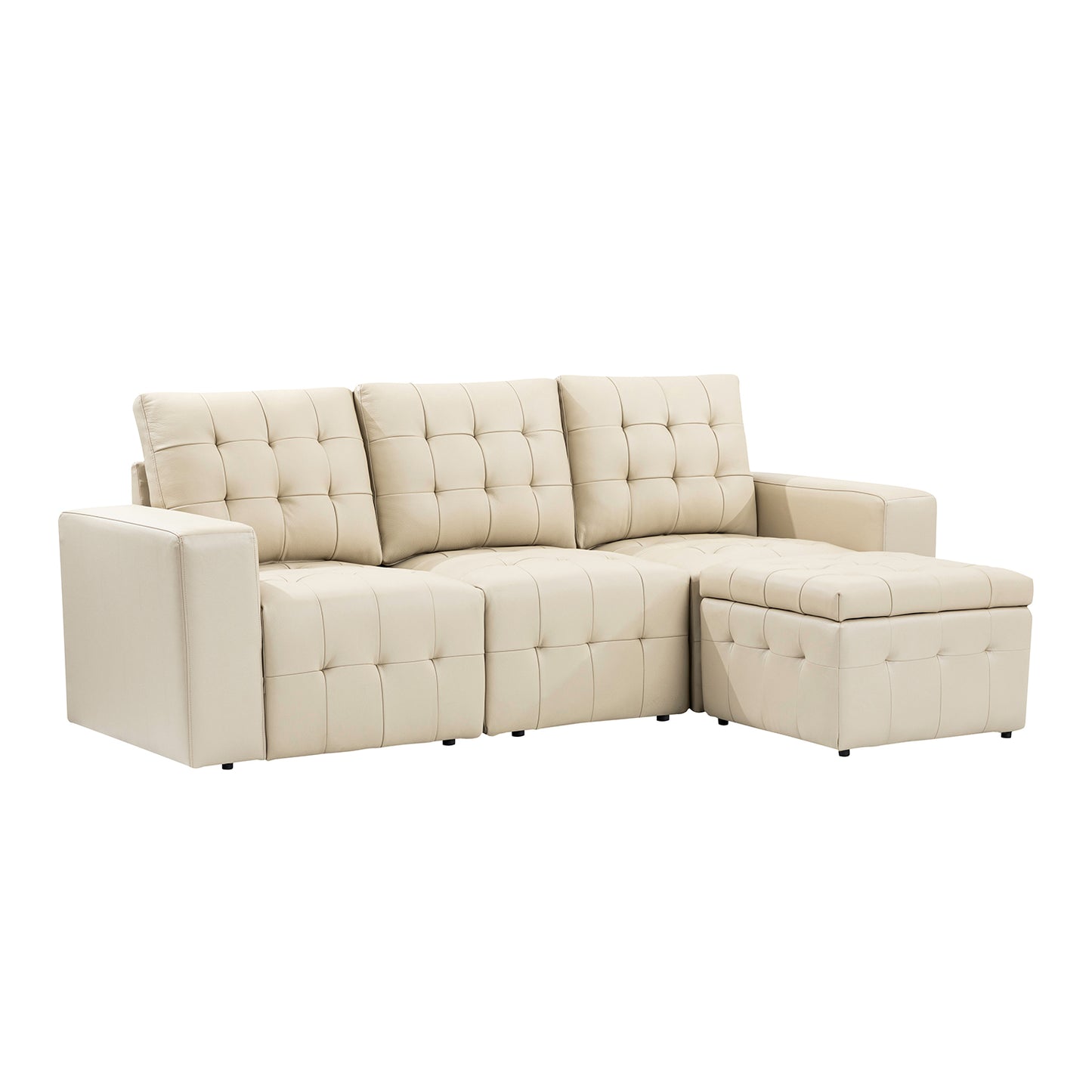 Blanca 87" wide Sofa-BEIGE