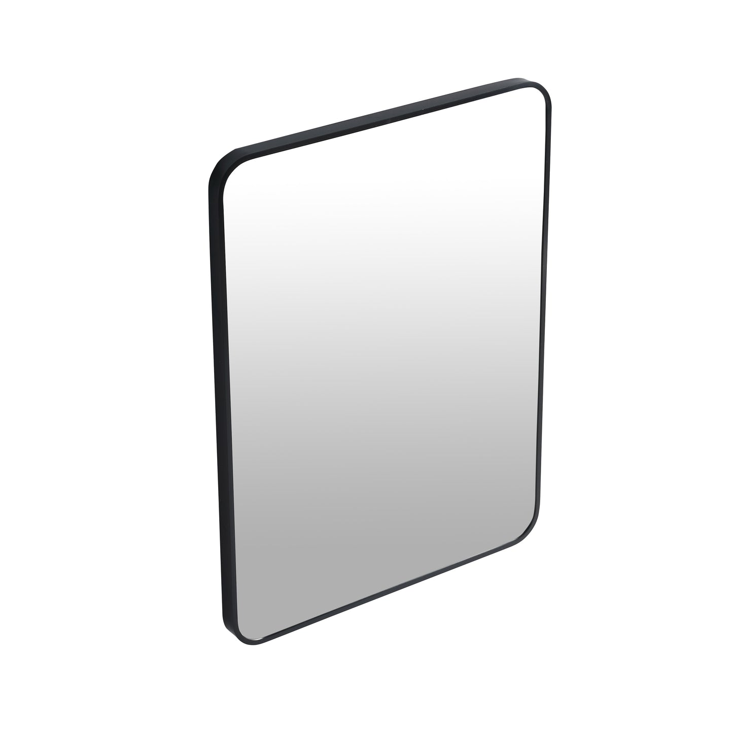 24 x 32 Inch Bathroom Mirror Black Aluminum Frame