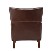 Harald Vegan Leather Armchair-BROWN