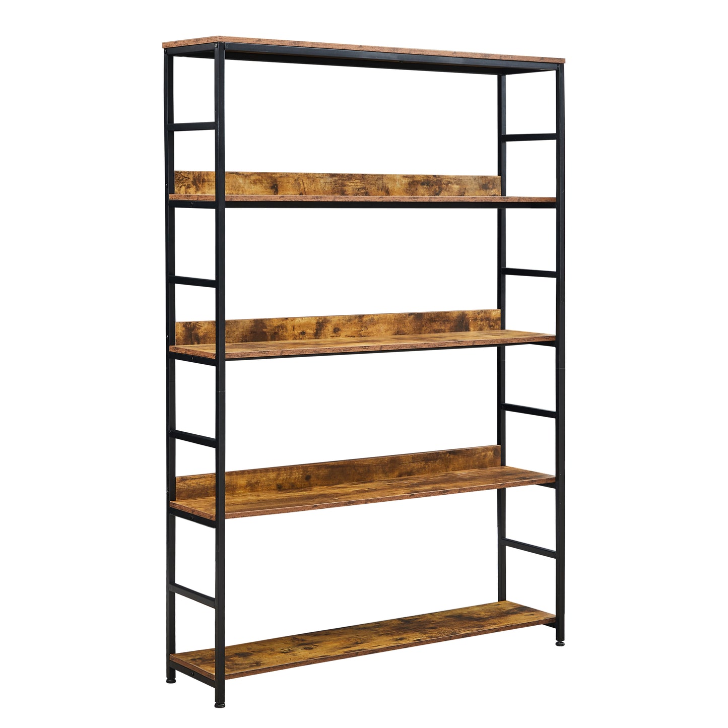 [VIDEO] 5-Tier Home Office Bookcase Open Bookshelf Storage Large 5 Shelf Bookshelf Furniture with Metal Frame, Brown