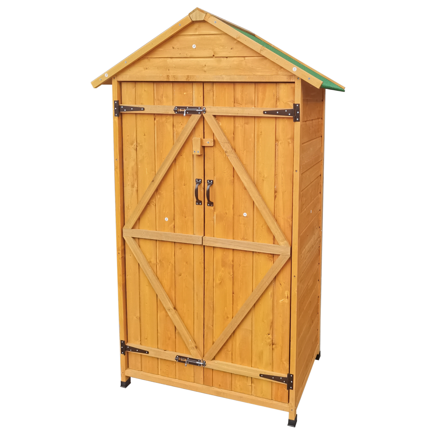 XWT010 WOODENSHED Natural for backyard garden big spire Tool storage