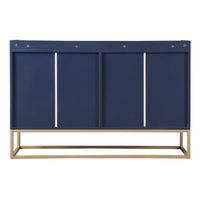 TREXM Modern Sideboard Elegant Buffet Cabinet with Large Storage Space for Dining Room, Entryway (Navy)