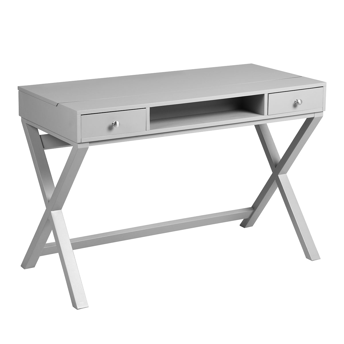 Lift Desk with 2 Drawer Storage, Computer Desk with Lift Table Top, Adjustable Height Table for Home Office, Living Room,grey