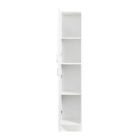 Freestanding  Cabinet with Inadjustable Shelves and two Doors for Kitchen, Dining Room, White