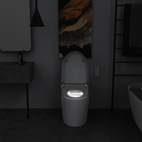 Smart Toilets with  Heated Seat,Auto Flush,AUTO Open&Close,Warm Dryer,Foot Sensor,Night Light,Remote Control