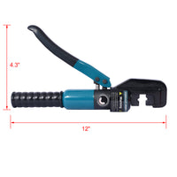 Hydraulic Hand Crimper Tool,Hydraulic Wire Terminal Crimper Swager Battery Cable Lug Crimping Swaging Tool with 9 Pairs Dies