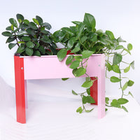 Mini Elevated garden bed, metal elevated outdoor flowerpot box, suitable for backyard and terrace, large flowerpot, suitable for vegetable and flower