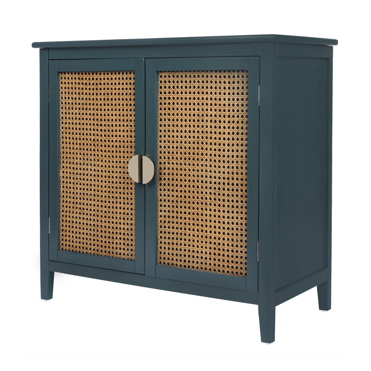 2 Door Cabinet,Naturel Rattan,Suitable for bedroom, living room, study