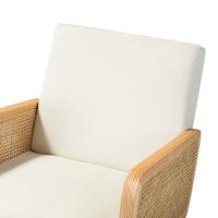 Trachin Rocking Chair with Rattan Arms